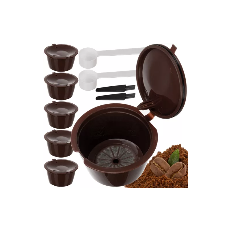 Kapslar för återanvändning av kaffe - 6 st. Ruhhy 23028