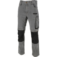 Spodnie jeansowe szare stretch ze wzmocn., '2xl', ce, lahti