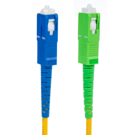 Patchkabel fiberkabel Maclean, SC/APC-SC/UPC SM 9/125 LSZH, enkelmod, längd 10m, simplex, G657A2, MCTV-404