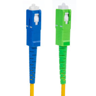 Patchkabel fiberkabel Maclean, SC/APC-SC/UPC SM 9/125 LSZH, enkelmod, längd 15m, simplex, G657A2, MCTV-405