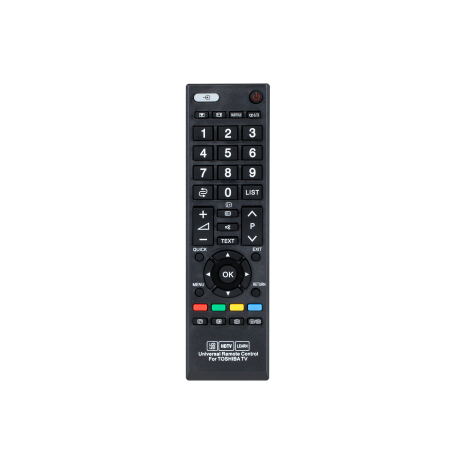 Universell fjärrkontroll för Toshiba LCD/LED-TV.