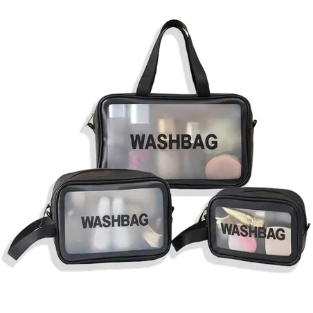 BQ76 Reseväska för kosmetika, set om 3 stycken