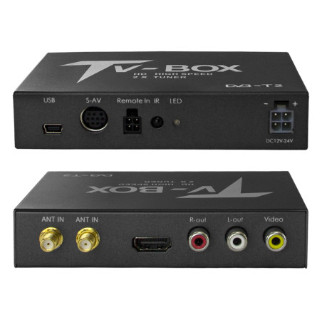 Bil-TV-tuner för digital-TV dvbt/t2 hevc/h.265 usb hdmi av