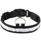 AG232D Lysande LED-halsband 32-37cm svart