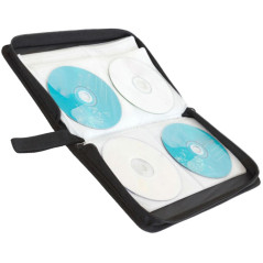 AG428B Fodral för 80 CD/DVD-skivor blå