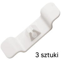 AG874A Kabelorganisatorklämma vit