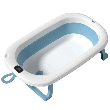 DA141 Hopfällbarer Silikon-Touristenhut für Kinder in Blau