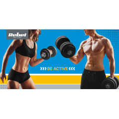 Beläggningsbelastning 4x1.25 kg-set, 31 mm hål, REBEL ACTIVE