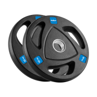 Belastning av järnolympiskt gummerat set 2x10kg, hål 51mm, REBEL ACTIVE