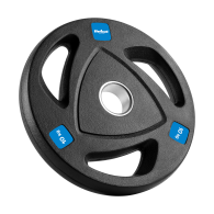 Belastning av järnolympiskt gummerat set 2x10kg, hål 51mm, REBEL ACTIVE