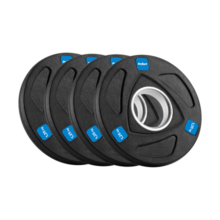 Belastning av järnolympiskt gummerat set 4x1.25kg, hål 51mm, REBEL ACTIVE.