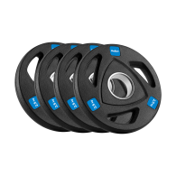 Belastning av järnolympiskt gummiförsett set 4x2.5kg, hål 51mm, REBEL ACTIVE