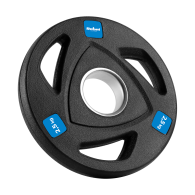 Belastning av järnolympiskt gummiförsett set 4x2.5kg, hål 51mm, REBEL ACTIVE