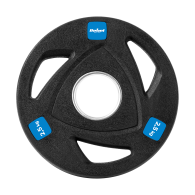 Belastning av järnolympiskt gummiförsett set 4x2.5kg, hål 51mm, REBEL ACTIVE