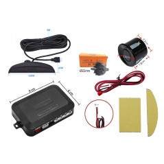 Parkeringssensorer med 4 sensorer och display