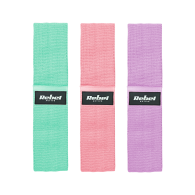 Set med materialgummiband för träning - Mini Band M, 27-55 kg, 3 materialgummiband, REBEL ACTIVE