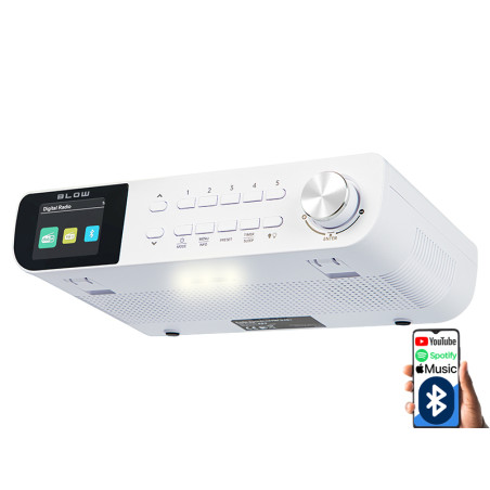 77-572- Köksradio med upphängning RK1 FM/DAB+ Blow BT vit