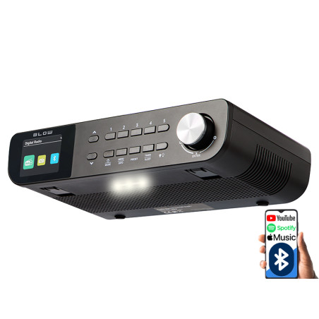 77-570- Köksradio med upphängning RK1 FM/DAB+ Blow BT svart