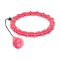 Smart Hula Hoop viktminskningshjul med knoppar och 50 cm vikt, rosa, REBEL ACTIVE