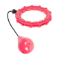 Smart Hula Hoop viktminskningshjul med knoppar och 50 cm vikt, rosa, REBEL ACTIVE