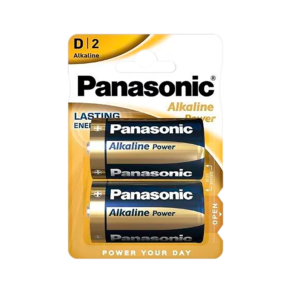 Alkaliskt batteri Panasonic BRONZE LR20 2 st/fp. Alkaliskt batteri Panasonic BRONZE LR20 2 st/fp.