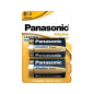 Alkaliskt batteri Panasonic BRONZE LR20 2 st/fp.