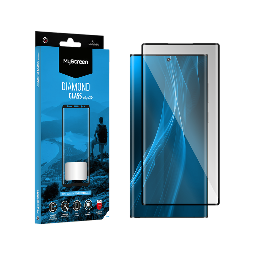 Skyddsglas MyScreen DIAMOND GLASS edge3D svart Samsung Galaxy S22 Ultra Skyddsglas MyScreen DIAMOND GLASS edge3D svart Samsung Galaxy S22 Ultra