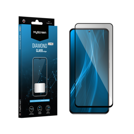 Skyddsglas MyScreen DIAMOND GLASS LITE edge FULL GLUE svart för Samsung Galaxy S22+/S23+