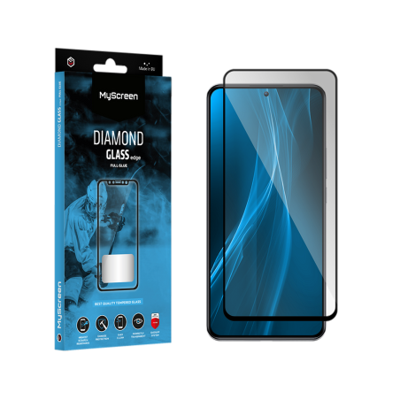 Skyddsglas MyScreen DIAMOND GLASS LITE edge FULL GLUE svart för Samsung Galaxy S23 FE