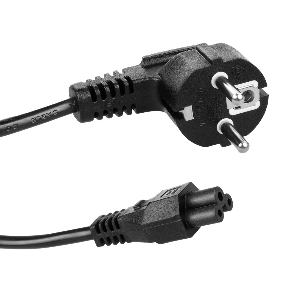 Strömkabel av klovertyp från Maclean, 3-stift, EU-kontakt, 1,5 m, MCTV-857 Strömkabel av klovertyp från Maclean, 3-stift, EU-kontakt, 1,5 m, MCTV-857