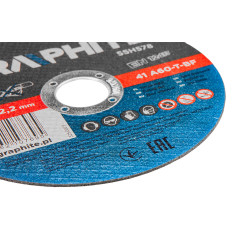 Skärande skivor för metall 125 x 1.0 x 22.2 mm, 41 A60-T-BF, 10 stycken folie | HandlaSmidigt.se