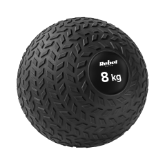 Liten medicinboll för rehabiliteringsövningar Slam Ball 23cm 8kg, REBEL ACTIVE