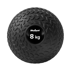 Liten medicinboll för rehabiliteringsövningar Slam Ball 23cm 8kg, REBEL ACTIVE