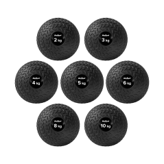 Liten medicinboll för rehabiliteringsövningar Slam Ball 23cm 8kg, REBEL ACTIVE