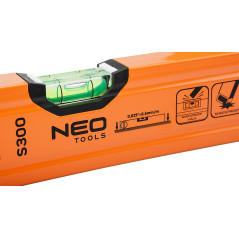 Vattenpass i aluminium S 300, 3 libeller, 120 cm