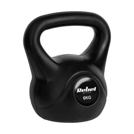 Kettlebell i bitumen 6 kg REBEL ACTIVE