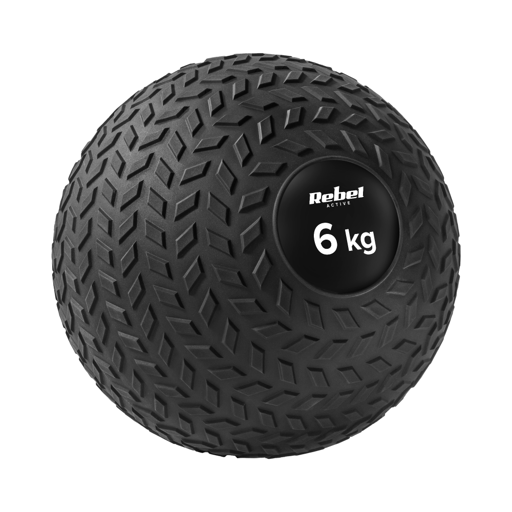 Liten medicinboll för rehabiliteringsövningar Slam Ball 23cm 6kg, REBEL ACTIVE. Liten medicinboll för rehabiliteringsövningar Slam Ball 23cm 6kg, REBEL ACTIVE.