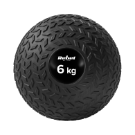 Liten medicinboll för rehabiliteringsövningar Slam Ball 23cm 6kg, REBEL ACTIVE.