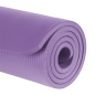 Yogamatta för yoga-, pilates- och fitnessövningar, 183x61cm, tjocklek 1,5cm, material NBR, lila, REBEL ACTIVE.