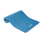 Yogamatta för yoga-, pilates- och fitnessövningar, 183x61cm, tjocklek 1,5cm, material NBR, blå, REBEL ACTIVE.