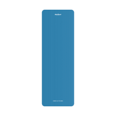 Yogamatta för yoga-, pilates- och fitnessövningar, 183x61cm, tjocklek 1,5cm, material NBR, blå, REBEL ACTIVE.