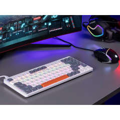 Mekaniskt tangentbord Tracer FINA 84 Vit/Grå (Outemu Red Switch)