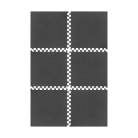 Matta för utrustning och träning på gymmet 180x120cm, material EVA, pussel 6 st, REBEL ACTIVE