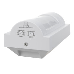 Rörelsedetektor PIR Maclean, utomhus med infraröd teknik, reagerar inte på djur, max 1200W, IP65, MCE385 W. | HandlaSmidigt.se