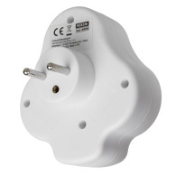 Eluttag Maclean, förgrening med 2 uttag och USB A/C 2.4A, typ E, 2x16A, MCE336 E