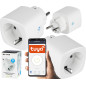 72-075- Smart WiFi-styrd uttag Tuya v3 vit