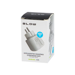 72-075- Smart WiFi-styrd uttag Tuya v3 vit