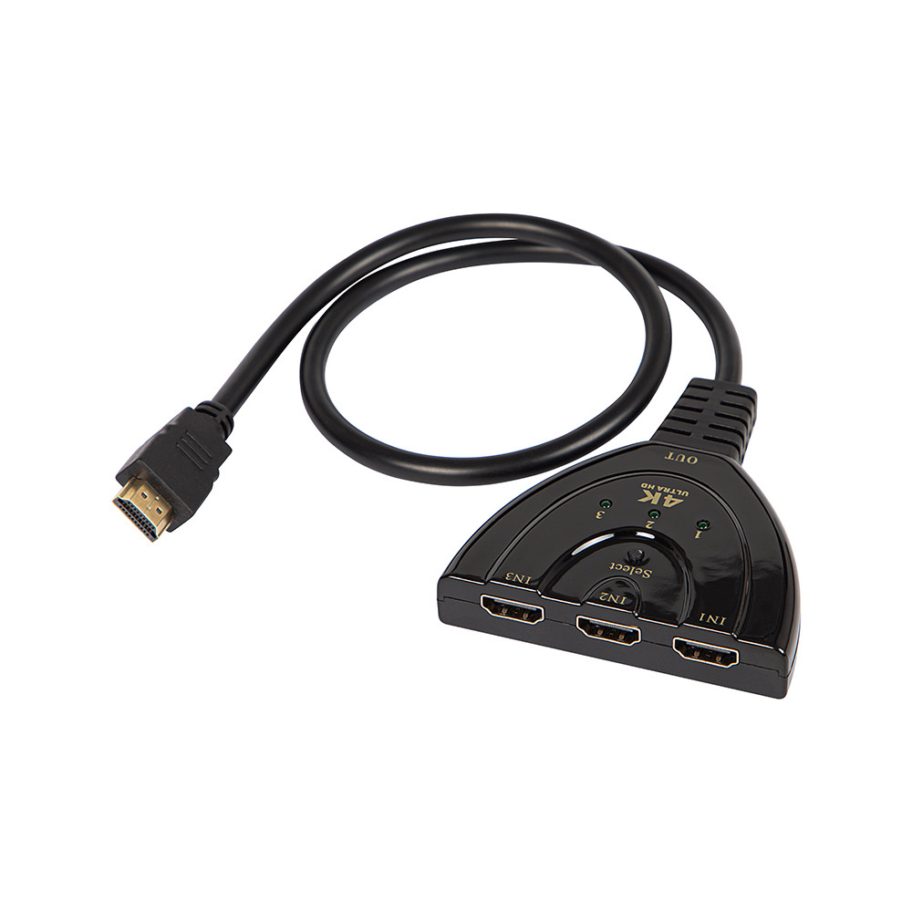 92-169- HDMI-splitter HDMI-hane - 3 HDMI-uttag