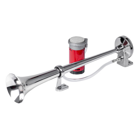 Signalhorn ljudsignal fanfar krom 12v amio-03618