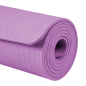 Yogamatta för yoga-, pilates- och fitnessövningar, 183x61cm, 6mm tjock, TPE-material, lila, REBEL ACTIVE.